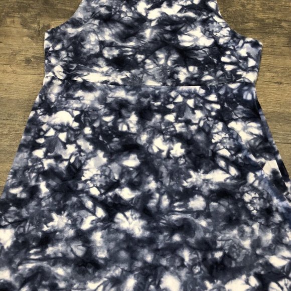 Athleta Santorini High Neck Printed Dress Rip Tide Tie Dye Sleeveless Size XS - Picture 5 of 9